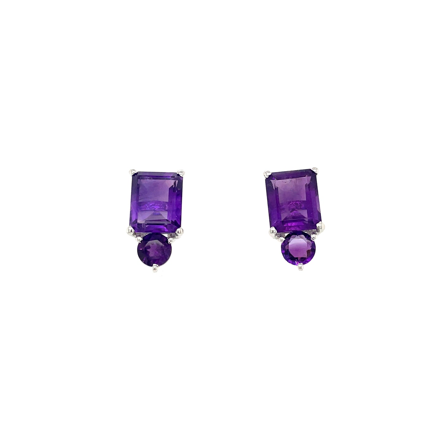 Amethyst Earring in .925 Sterling Silver - KST 58725