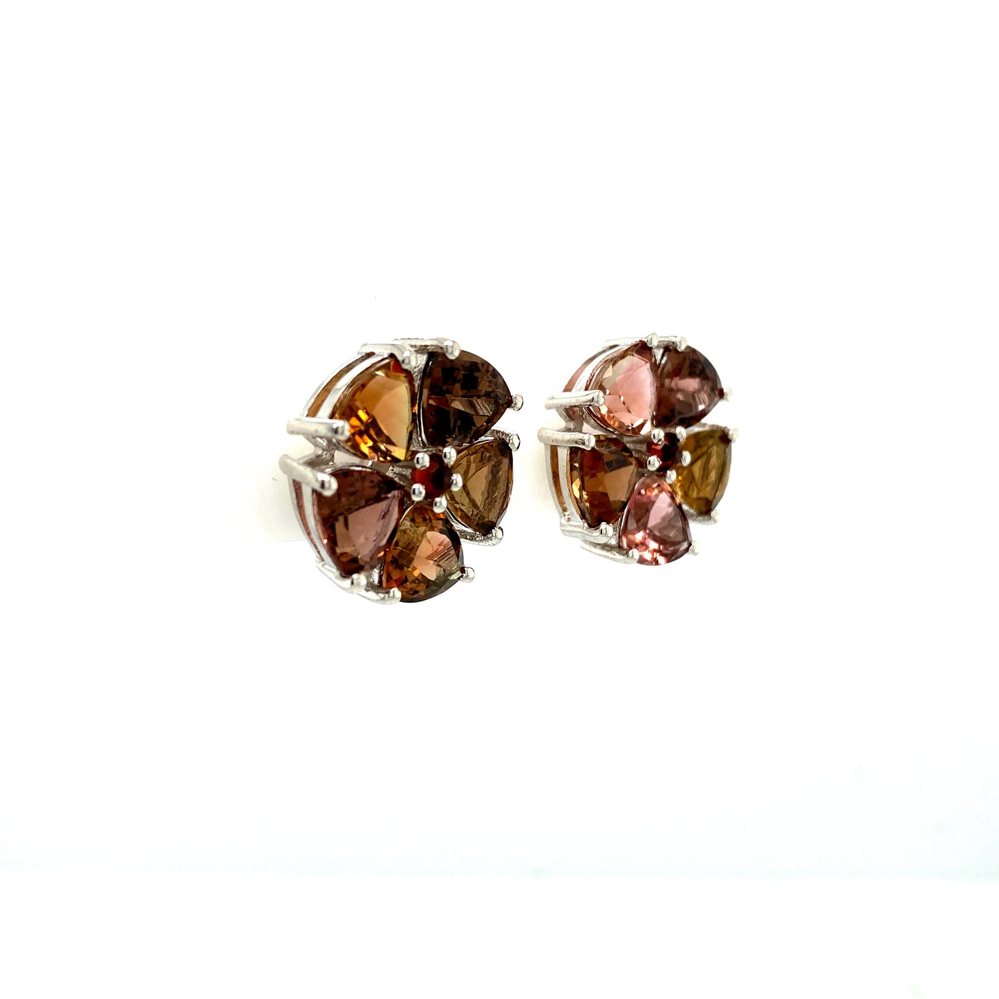 Multi Tourmaline Earring in .925 Sterling Silver KST - 58891