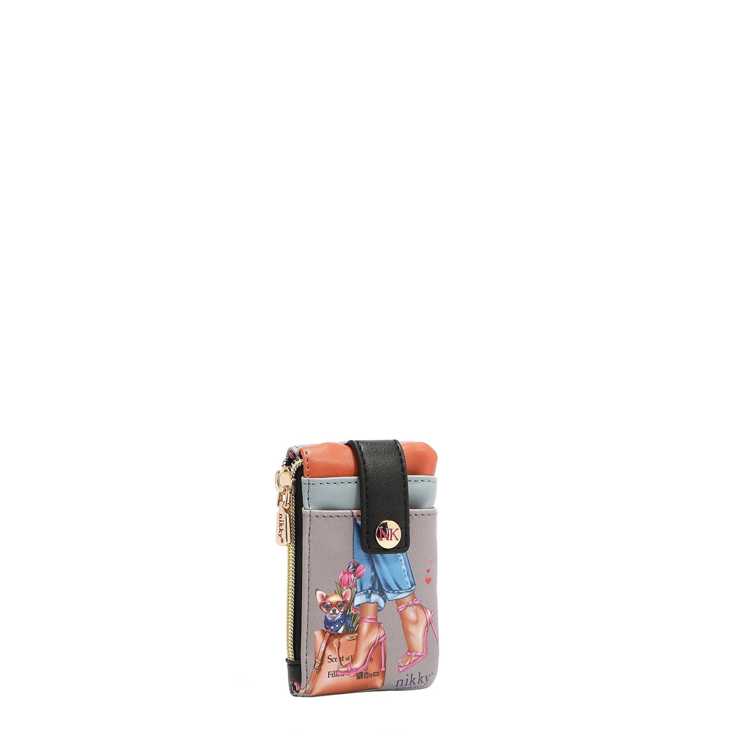 MINI PORTA TARJETAS CON CIERRE (ESSENCE OF YOU)