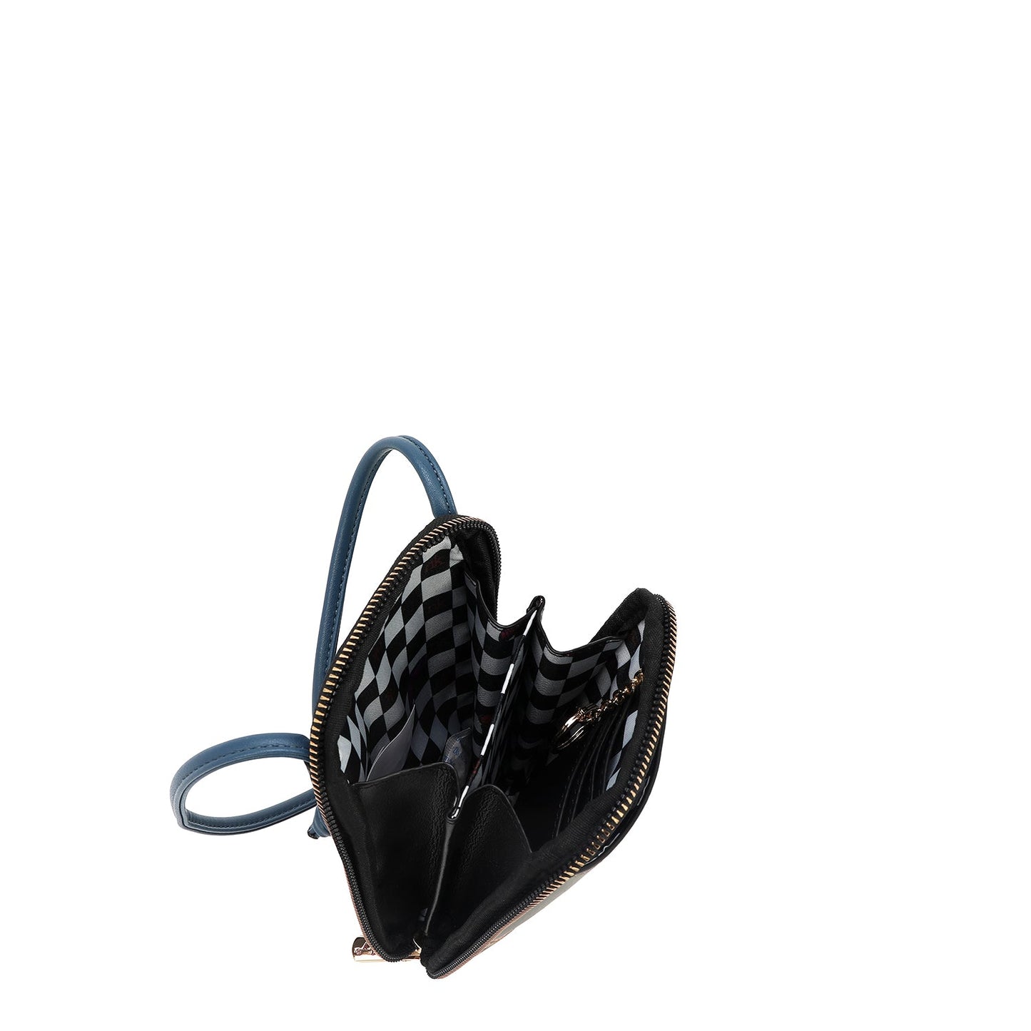ZIPPERED CROSSBODY PHONE/WALLET BAG (EIFFEL DREAMS)