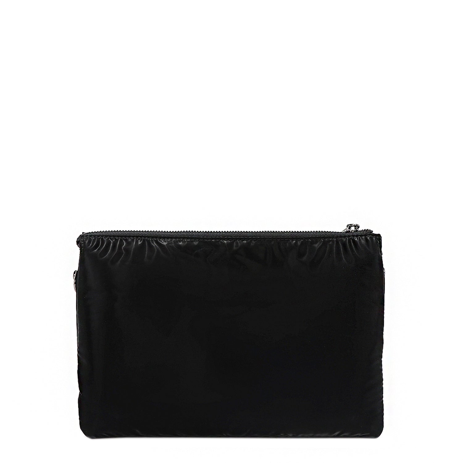 BOLSO CRUZADO CON CREMALLERA ACOLCHADO (NEGRO)