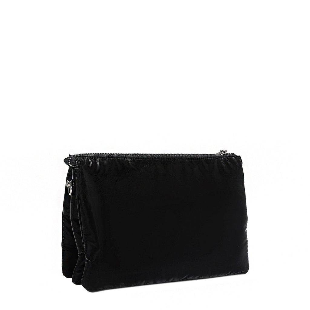 BOLSO CRUZADO CON CREMALLERA ACOLCHADO (NEGRO)