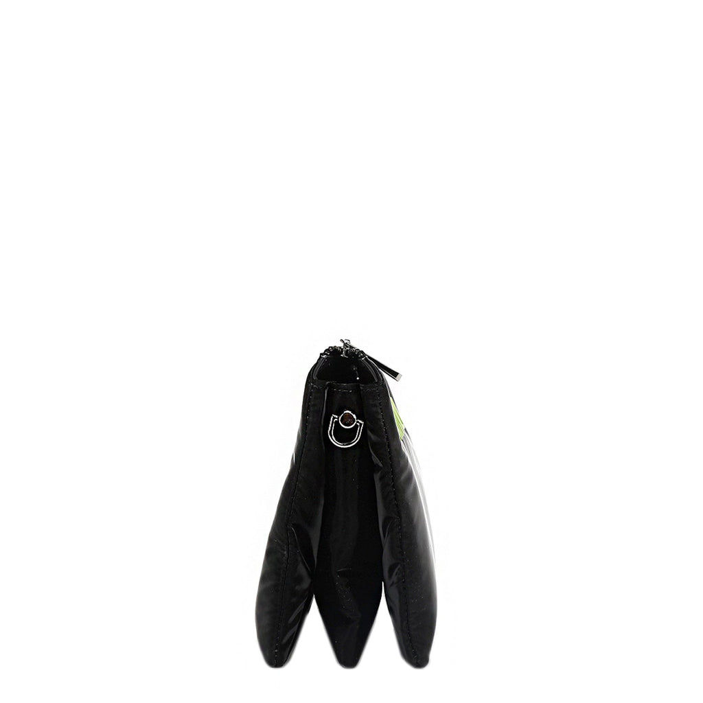 BOLSO CRUZADO CON CREMALLERA ACOLCHADO (NEGRO)