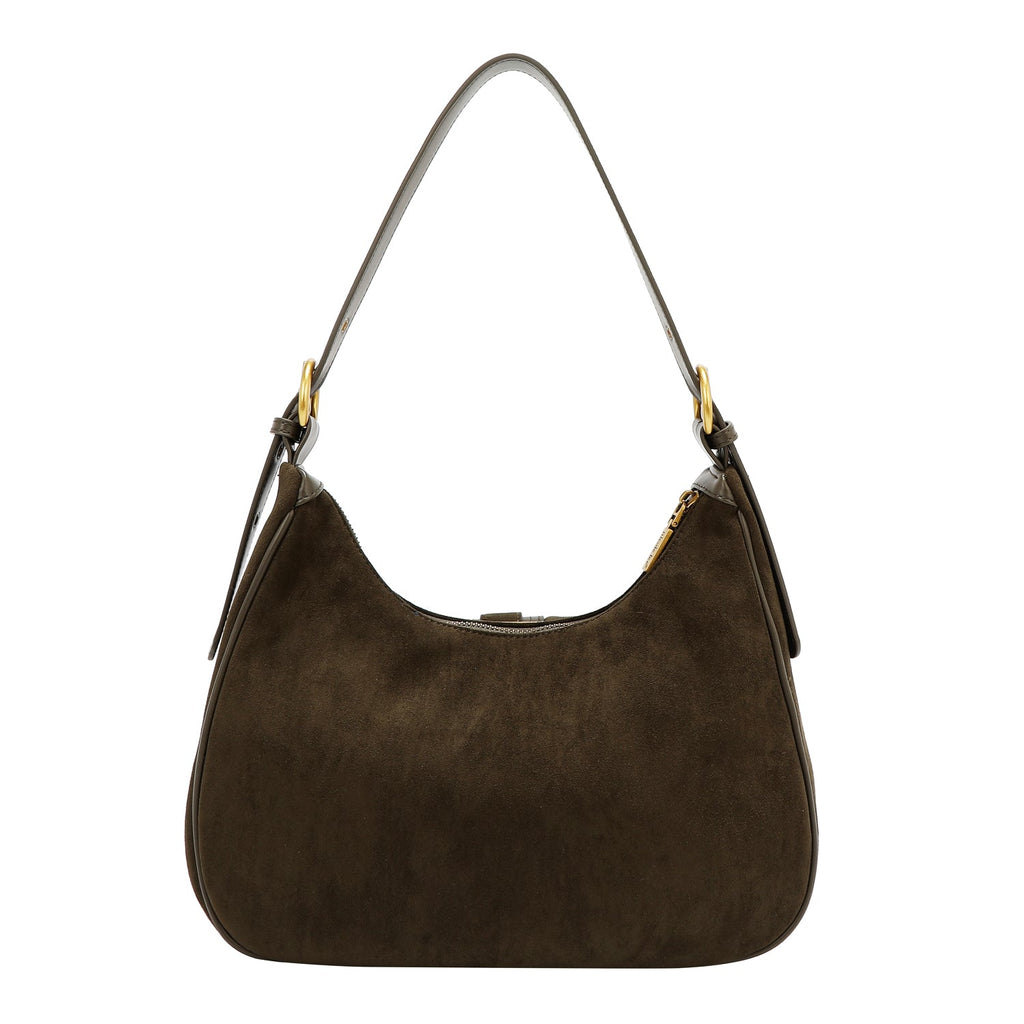 BOLSO DE HOMBRO CON DISEÑO FLORAL (OLIVA)