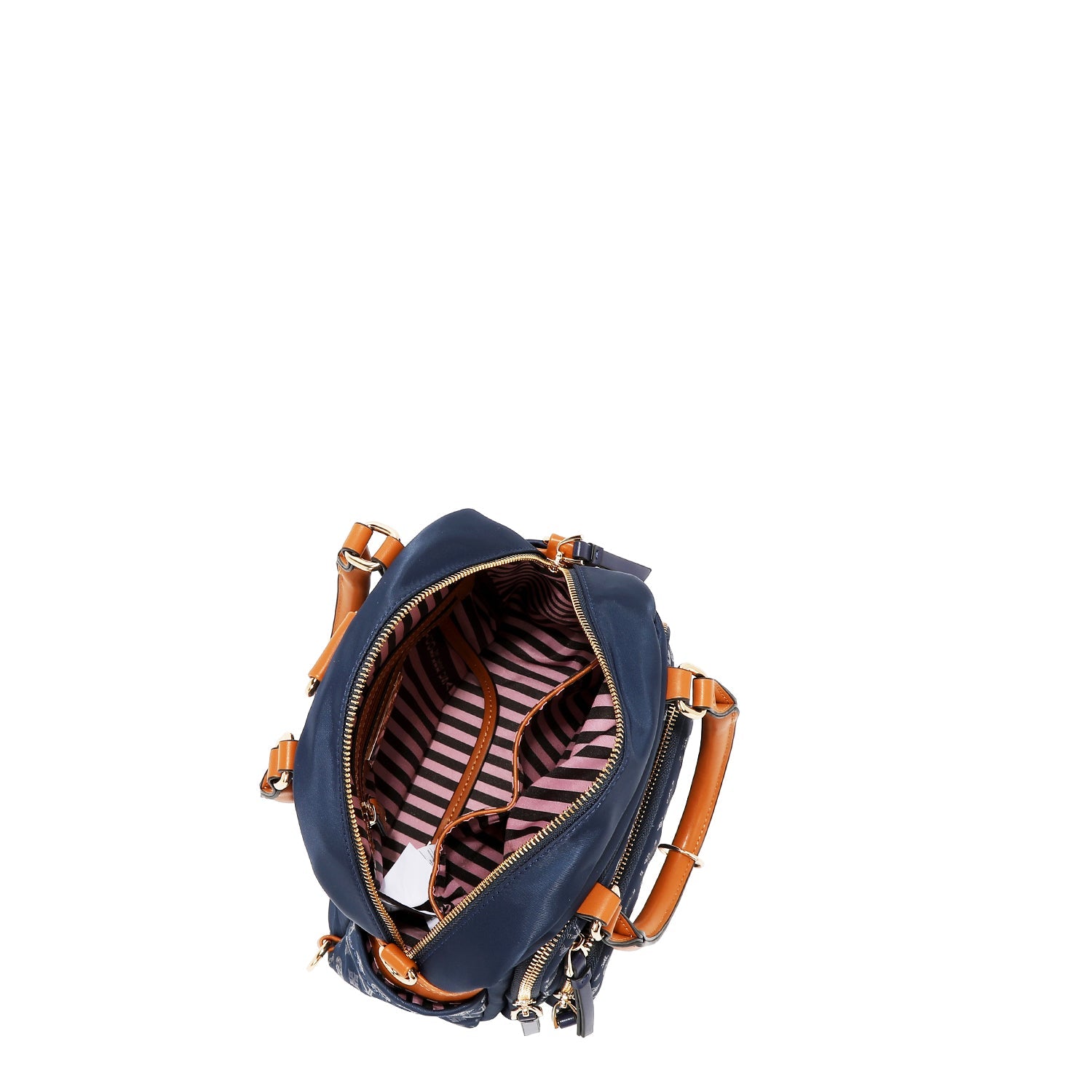 BOLSO MULTIUSOS CON LOGOTIPO DE MONOGRAMA (MARRON)