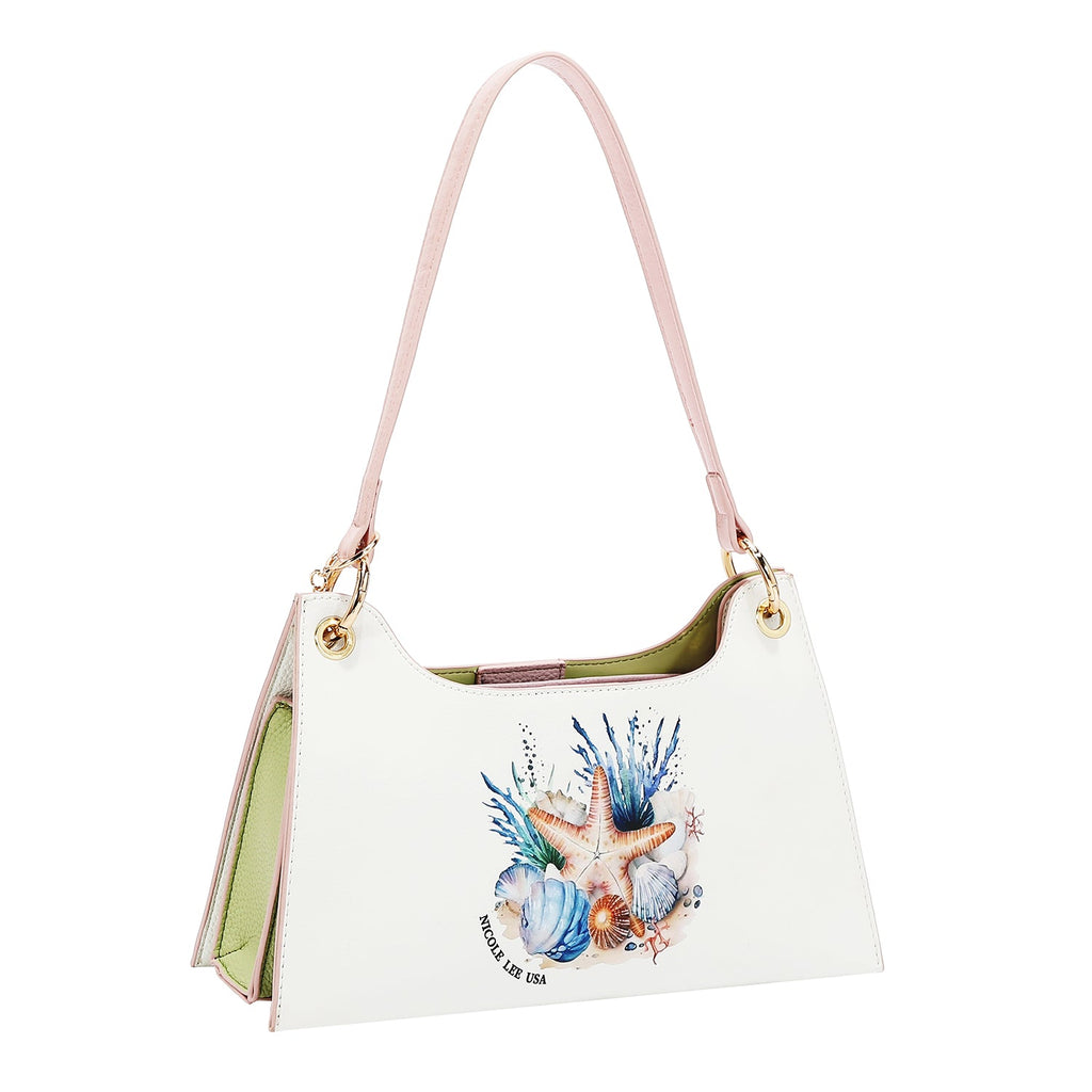 BOLSO DE HOMBRO NICOLE OCEAN (BLANCO)