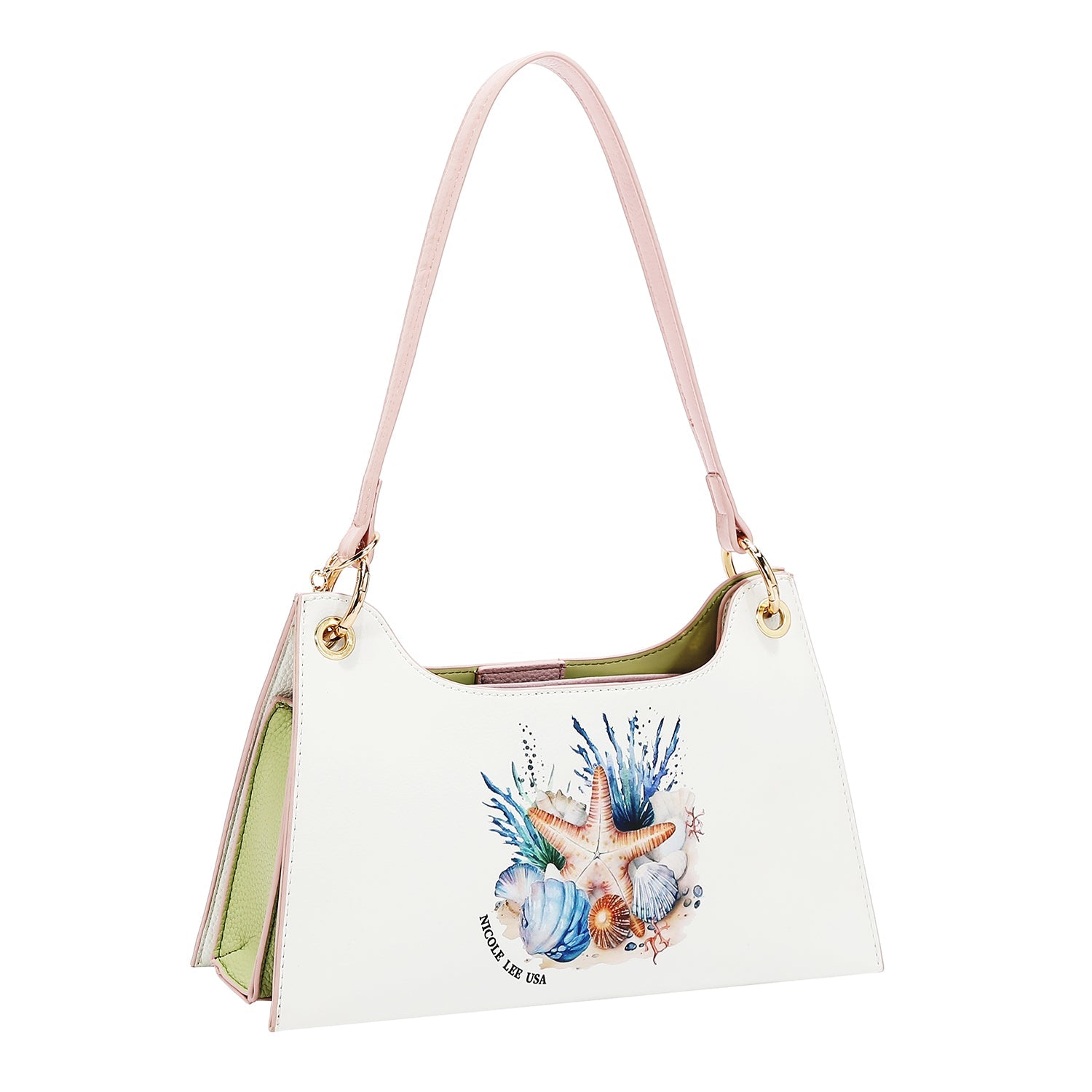BOLSO DE HOMBRO NICOLE OCEAN (BLANCO)