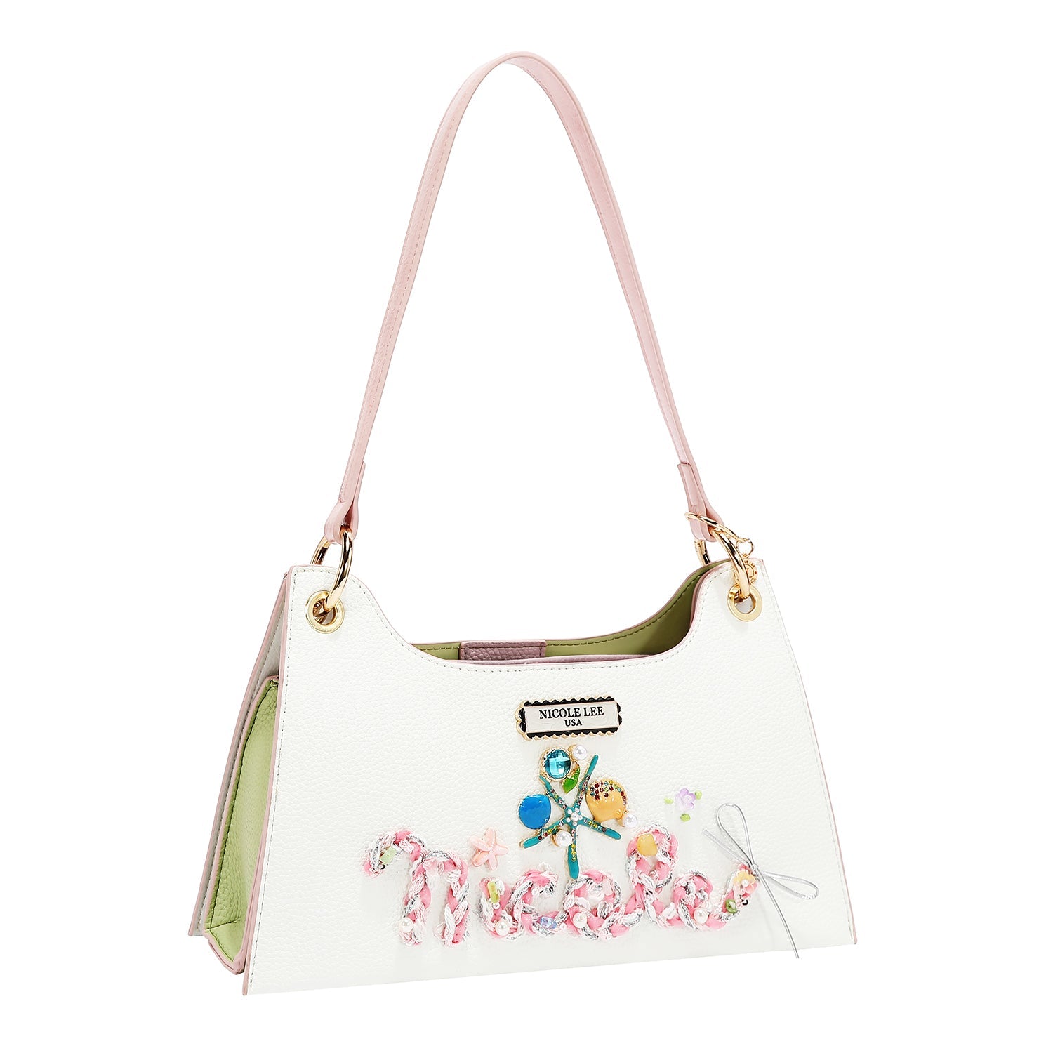 BOLSO DE HOMBRO NICOLE OCEAN (BLANCO)