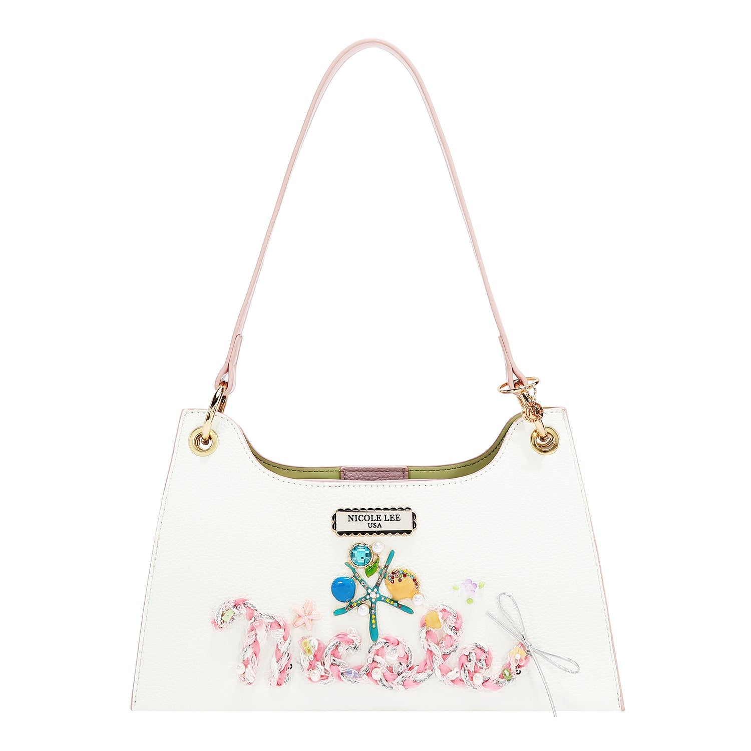 BOLSO DE HOMBRO NICOLE OCEAN (BLANCO)