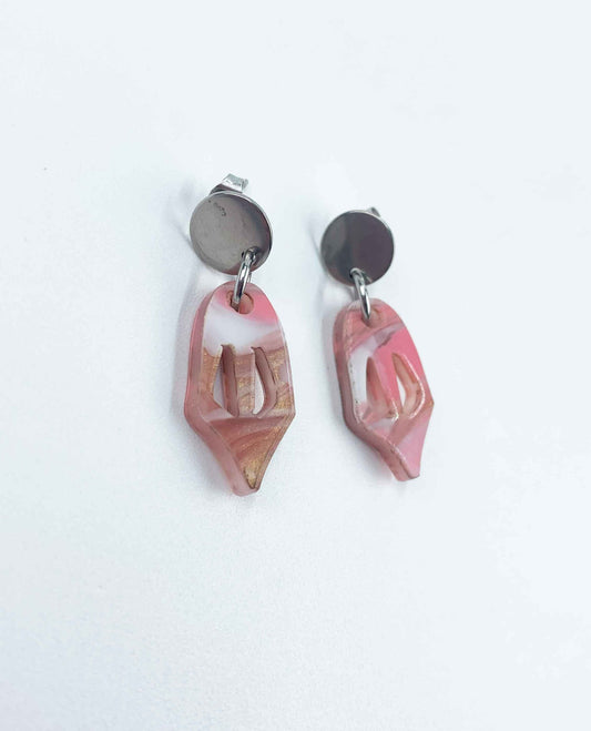 Pendientes cara rosa