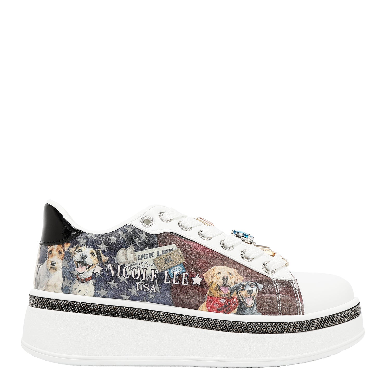 ZAPATILLAS DE MODA CON PEDRERÍA (BEST SMILE)