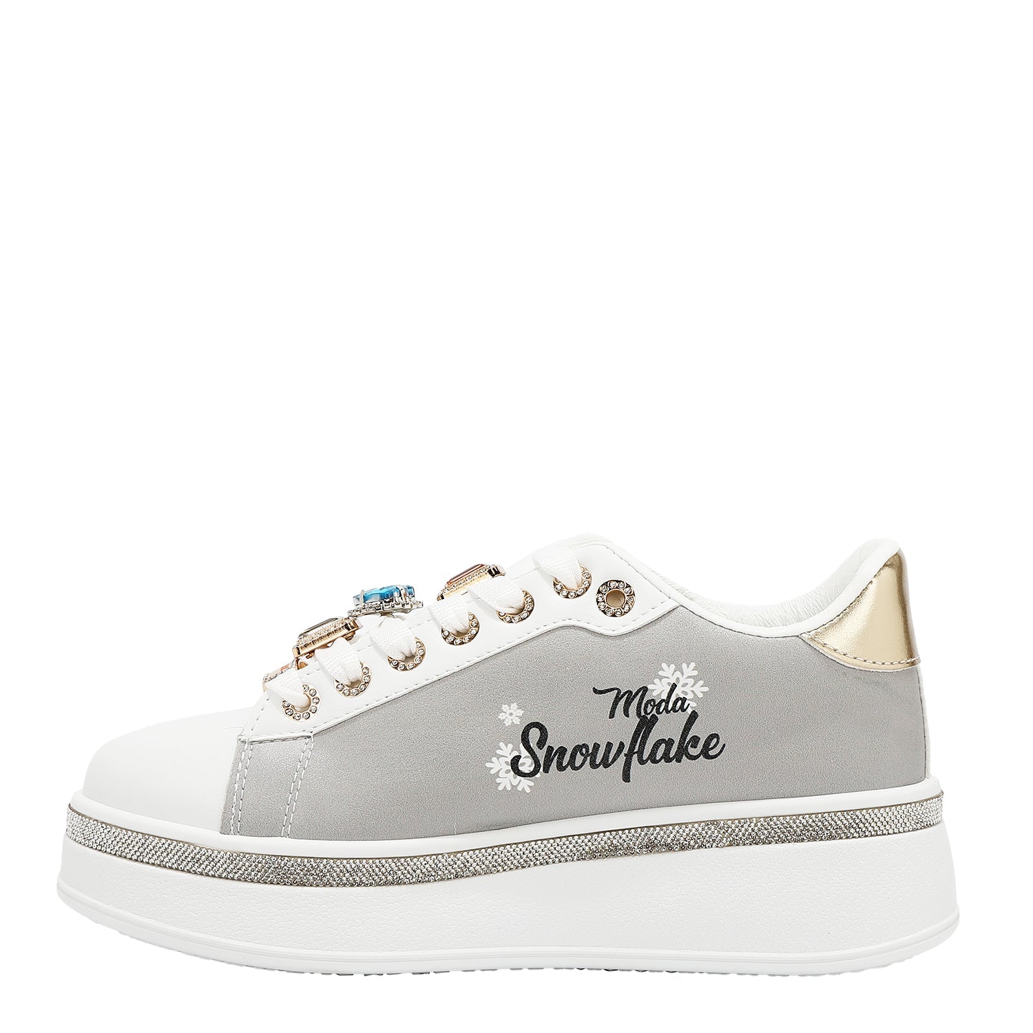 ZAPATILLAS DE MODA CON PEDRERÍA (MODA SNOWFLAKE)