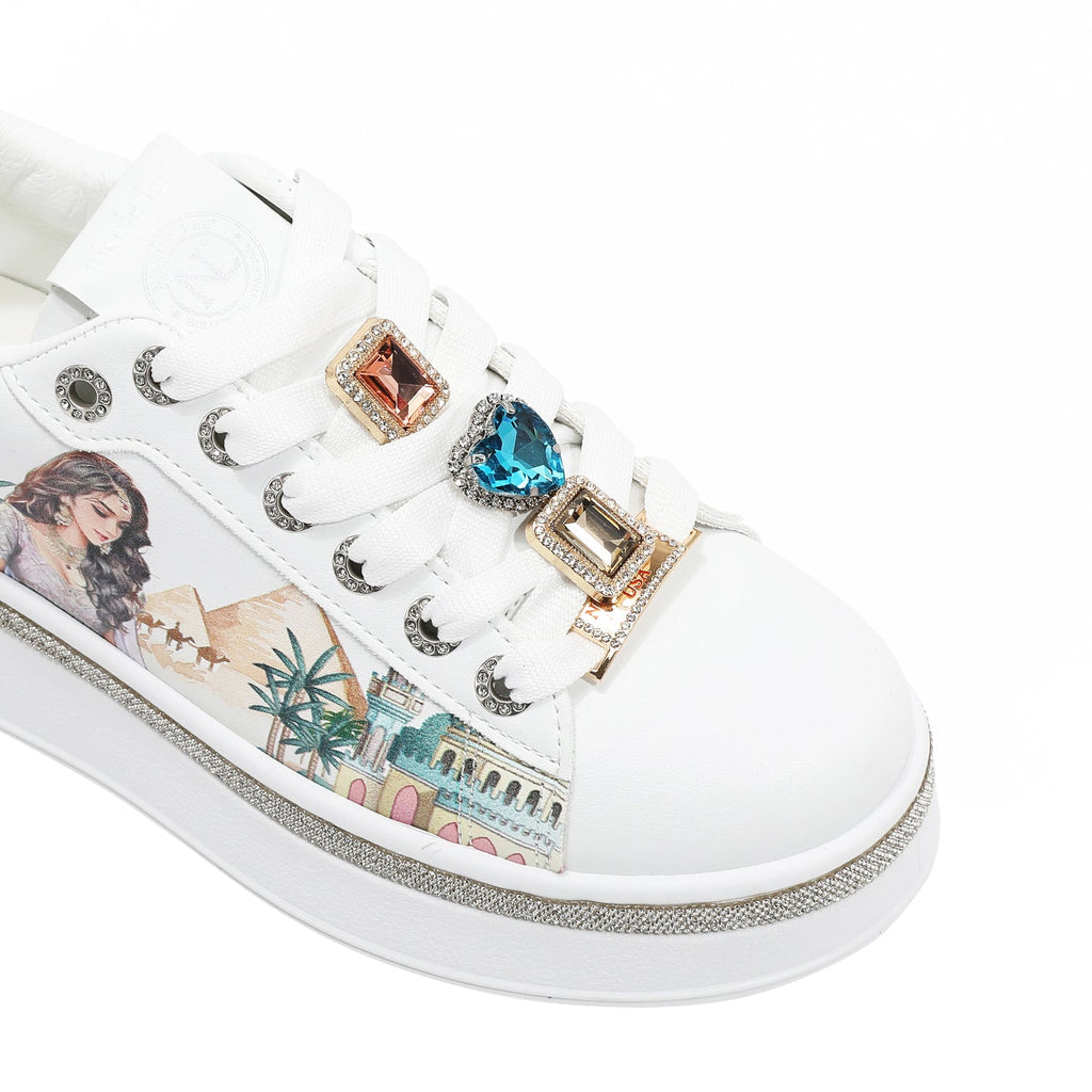 ZAPATILLAS DE MODA CON PEDRERÍA (QUEEN CLEOPATRA)