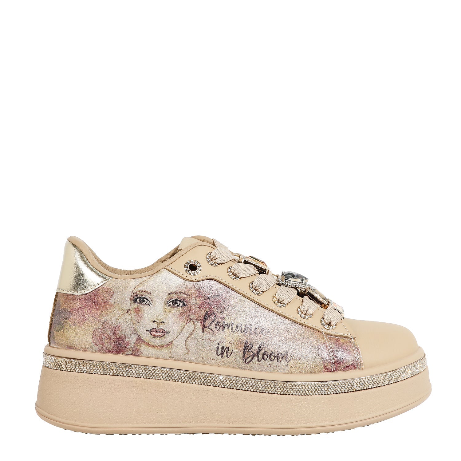 ZAPATILLAS DE MODA CON PEDRERÍA (REFLECTION OF LOVE)