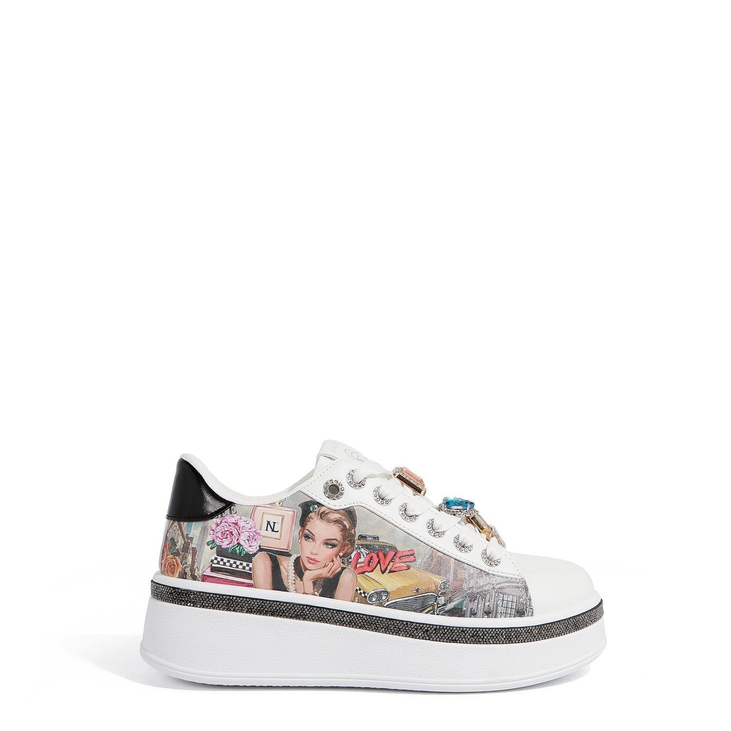 ZAPATILLAS DE MODA CON PEDRERÍA (SABINA IMAGINES)