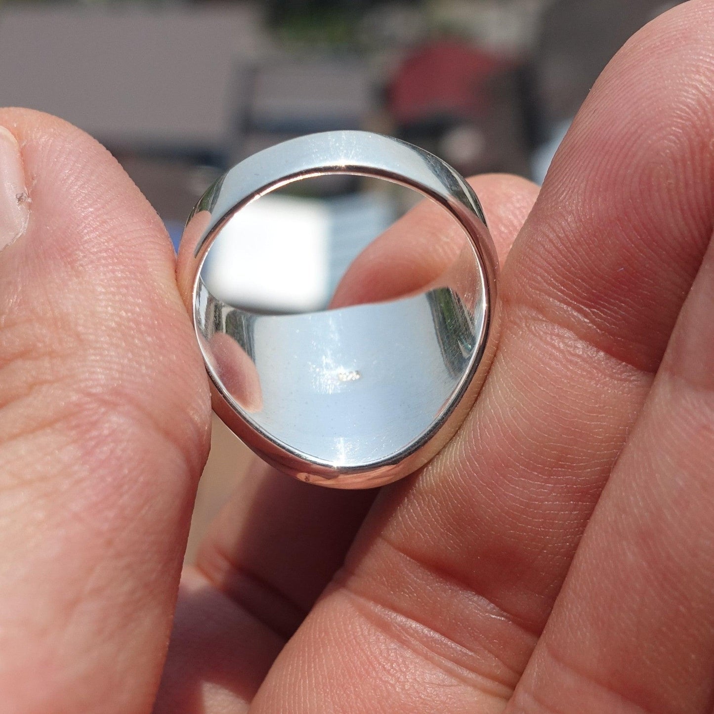 Trinidad and Tobago Flag Ring, Sterling Silver Ring, Pinky Ring, Flag of Trinidad and Tobago, Sport Event Outfit, Fan Apparel, Men's Silver Ring, Gift for Fans, Trinidad and Tobago Flag
