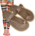 Sandalias de color beige
