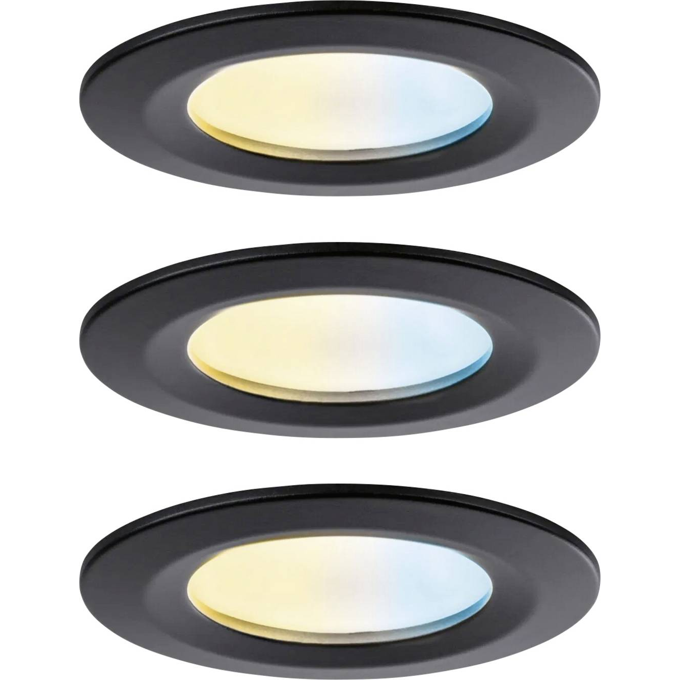 Paulmann LED-es mennyezeti lámpa, LED-es beépíthető lámpa 6 W Fekete (matt) (92446)