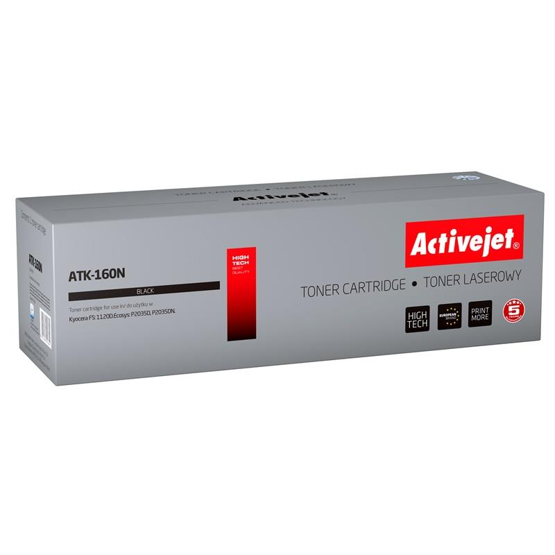 ActiveJet ATK-160N Kyocera TK-160 Fekete Toner 2500 oldal