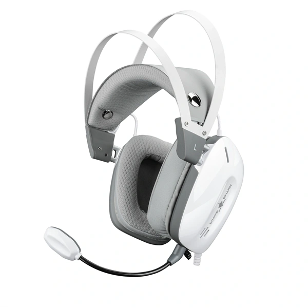 WHITE SHARK GH-2446W GOTTAN 53mm gamer fejhallgató, fehér