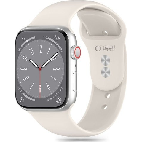 Tech-Protect Szilikon Apple Watch szíj 38/40/41mm Starlight