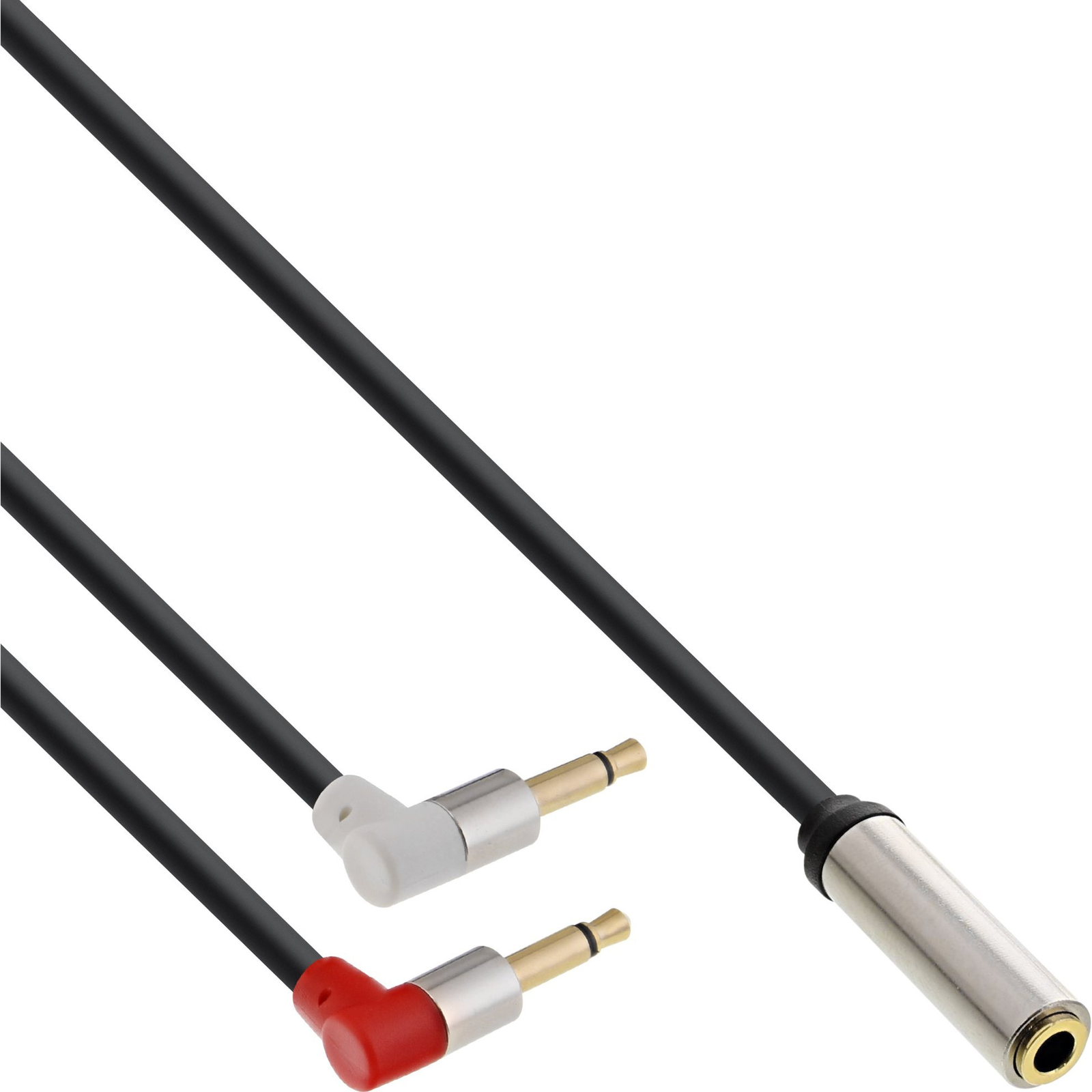 InLine 99251A audio kábel 1 M 2 x 3.5mm 3.5mm Fekete