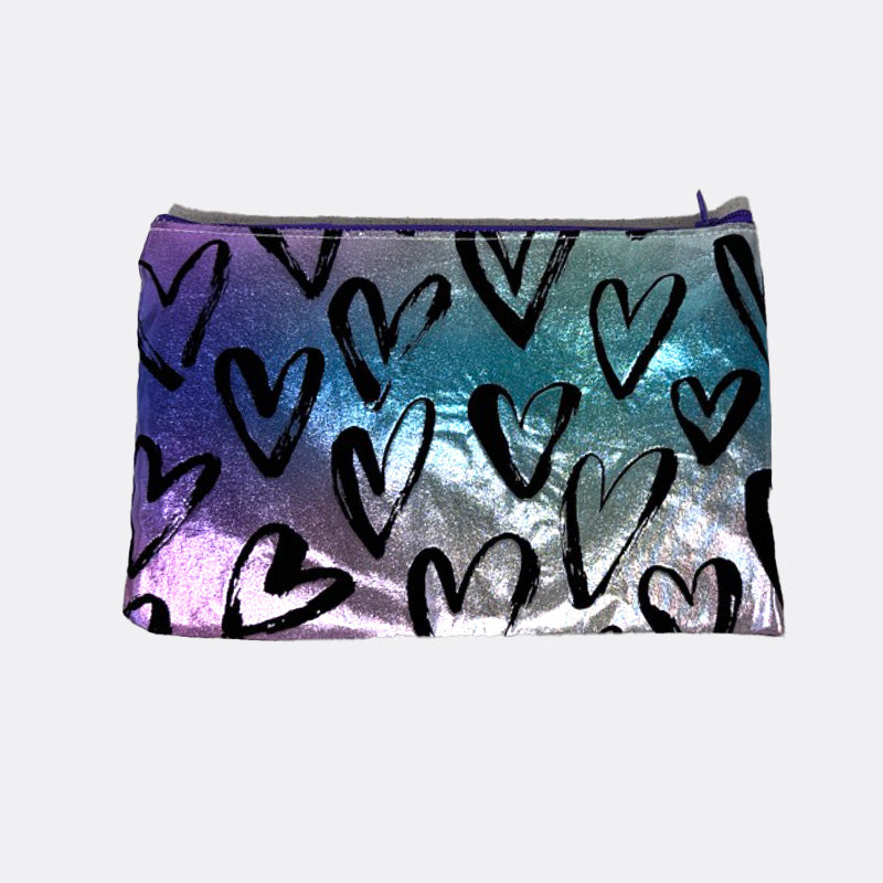 ESTUCHE CORAZONES BRILLO