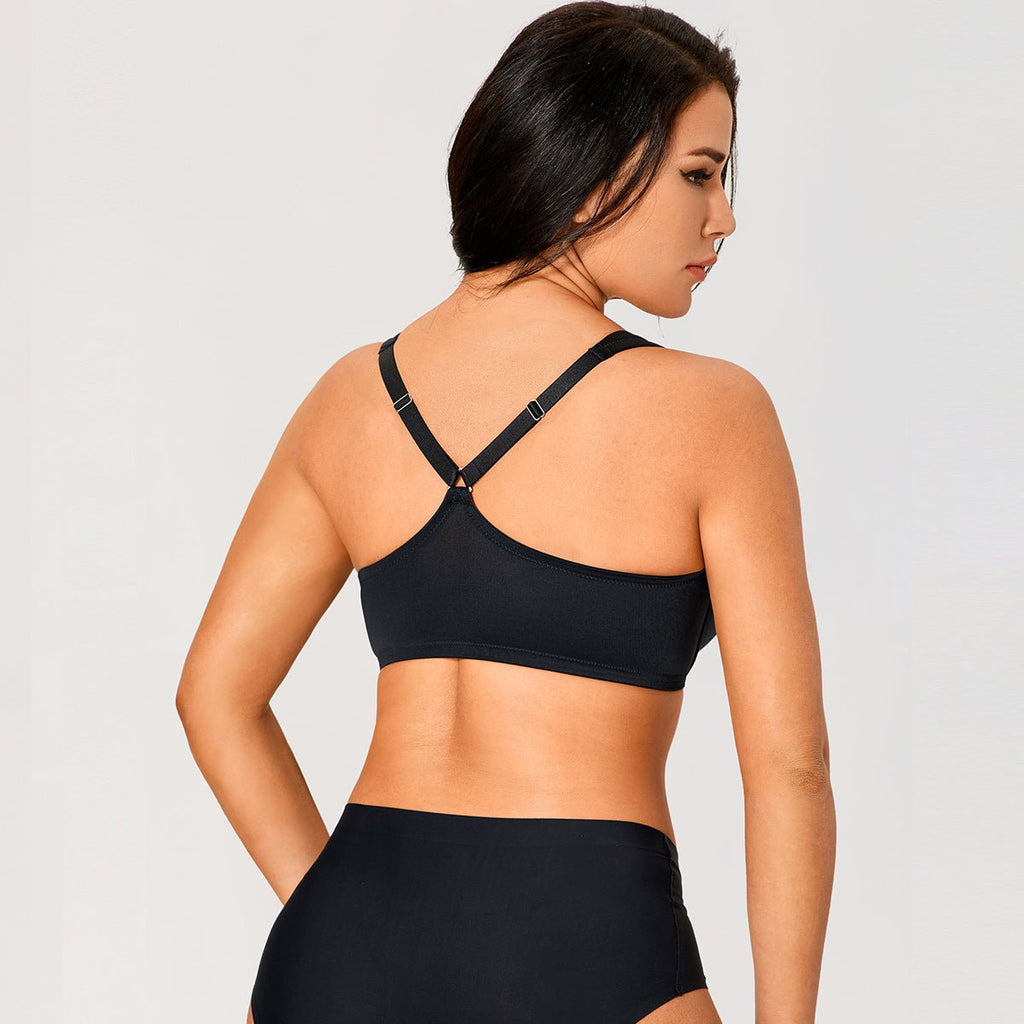 Front Closure T-Back Underwire Plunge Bra