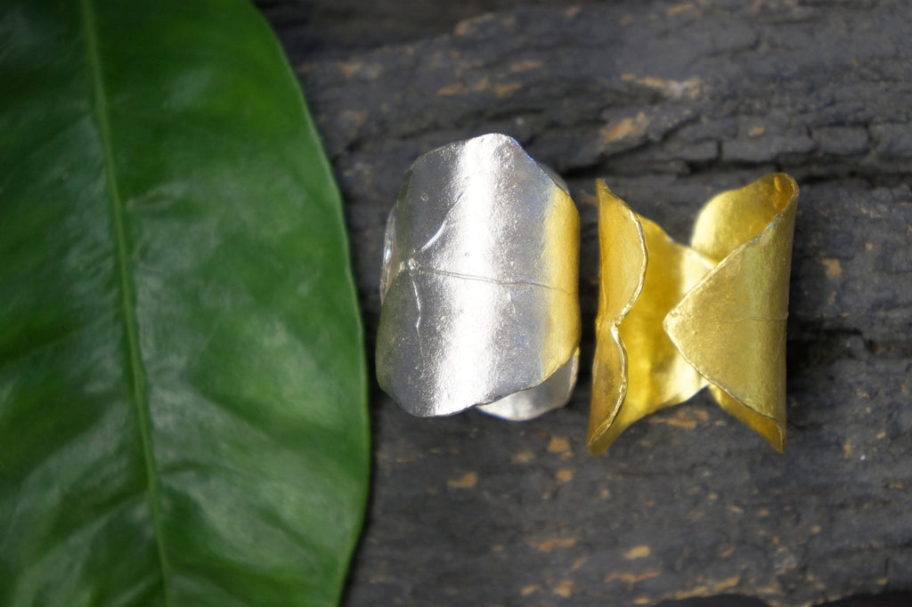 Real Ivy Leaf Silver Ring, Handmade Nature Jewelry, Organic Forest Band, Gift for Luck & Protection, Eco Sustainable Sterling Silver 925