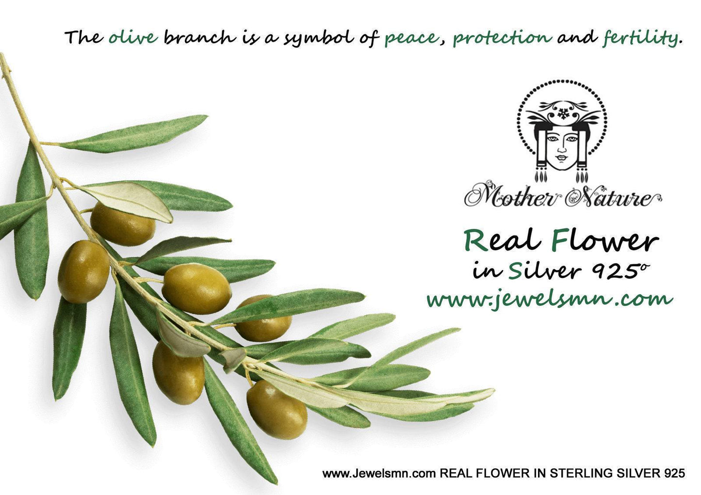 Olive Leaves Necklace: Nature Inspired Jewelry (Gold & Black Rhodium) Recycled Brass