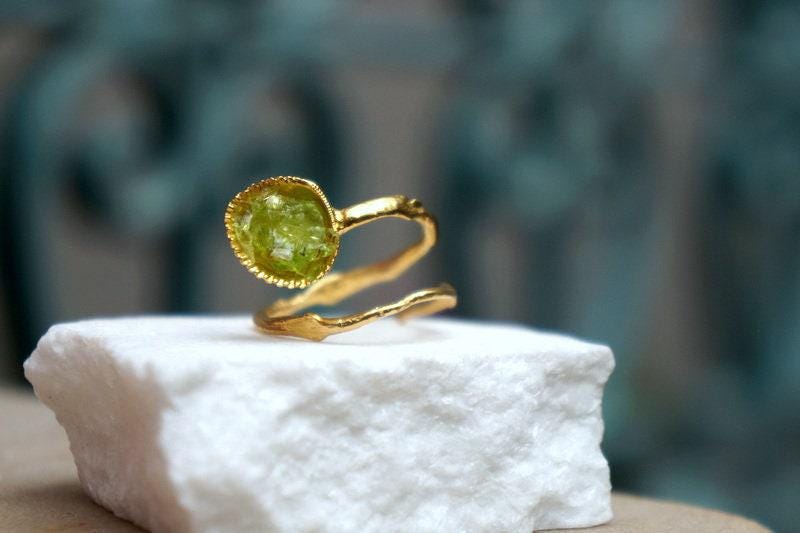 Murano Glass Silver Ring, Handmade Nature Jewelry, Organic Nature Band, Gift for Longevity & Evolution, Sterling Silver 925