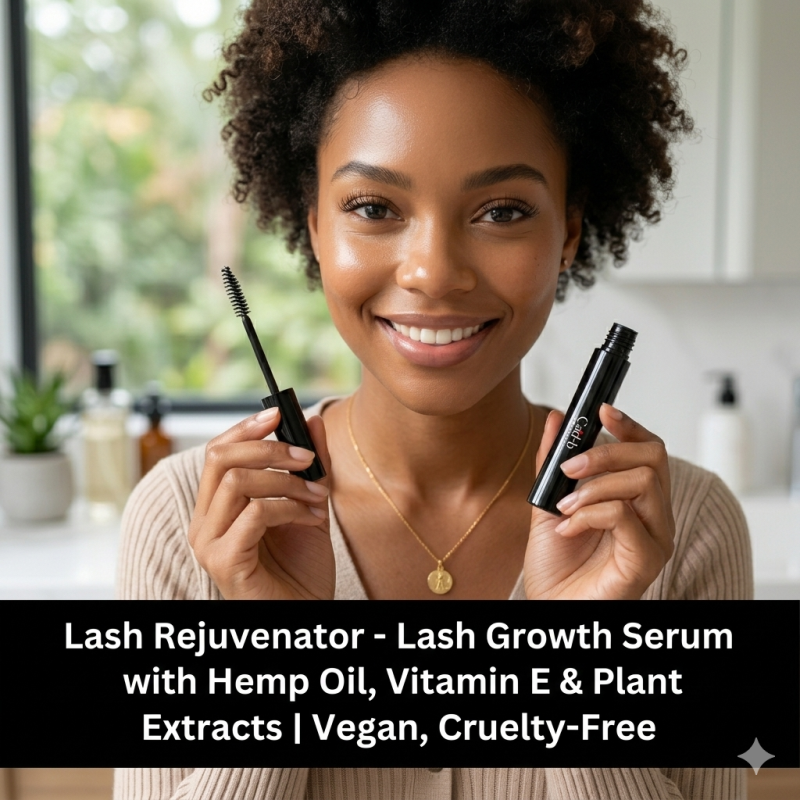 Lash Rejuvenator - Lash Growth Serum with Hemp Oil, Vitamin E & Plant Extracts | Vegan, Cruelty-Free