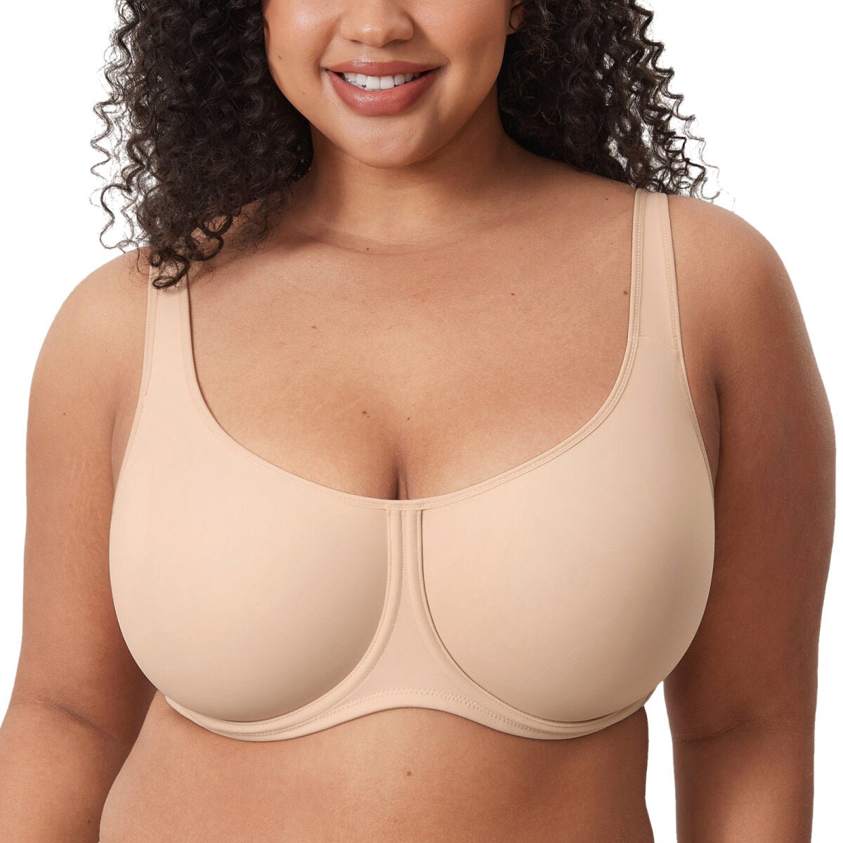 Ultra-Thin Confishape Full Coverage Plus Size Underwire Bra